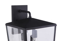 Craftmade Three Light Outdoor Wall Mount from the Olsen collection in Midnight finish