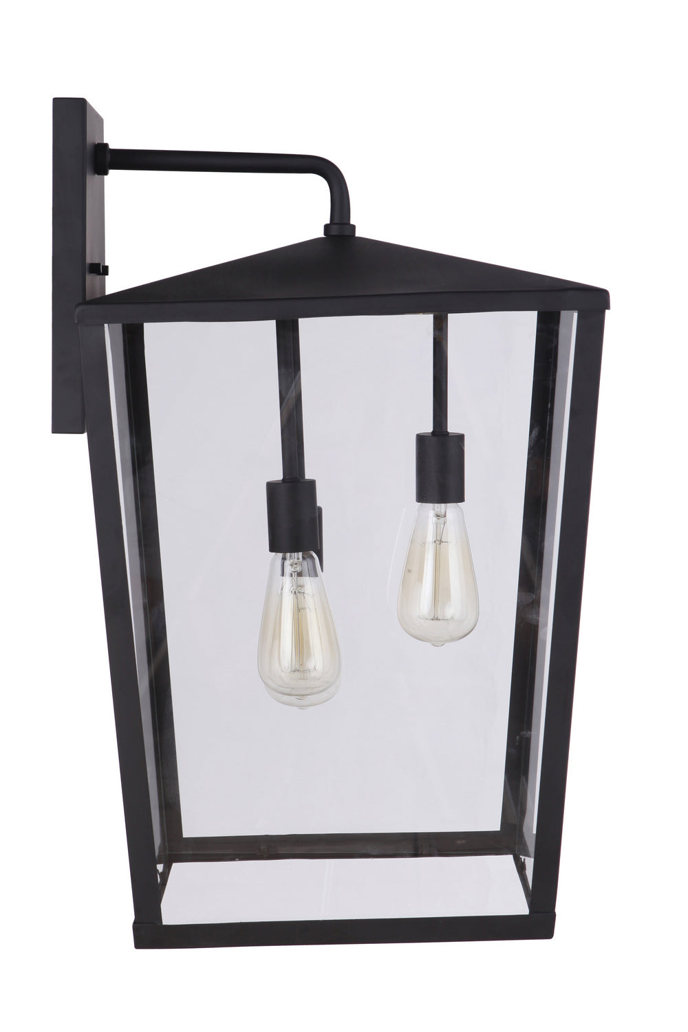 Craftmade Three Light Outdoor Wall Mount from the Olsen collection in Midnight finish