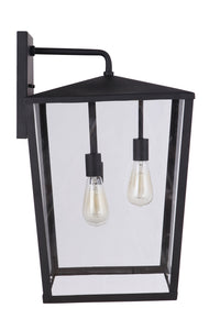 Craftmade Three Light Outdoor Wall Mount from the Olsen collection in Midnight finish