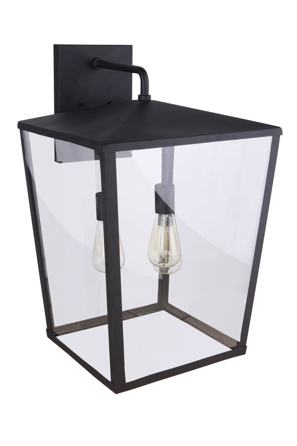 Craftmade Three Light Outdoor Wall Mount from the Olsen collection in Midnight finish