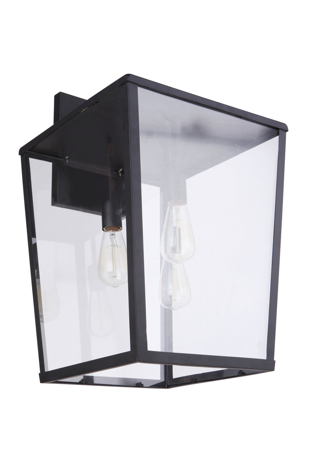 Craftmade Three Light Outdoor Wall Mount from the Olsen collection in Midnight finish