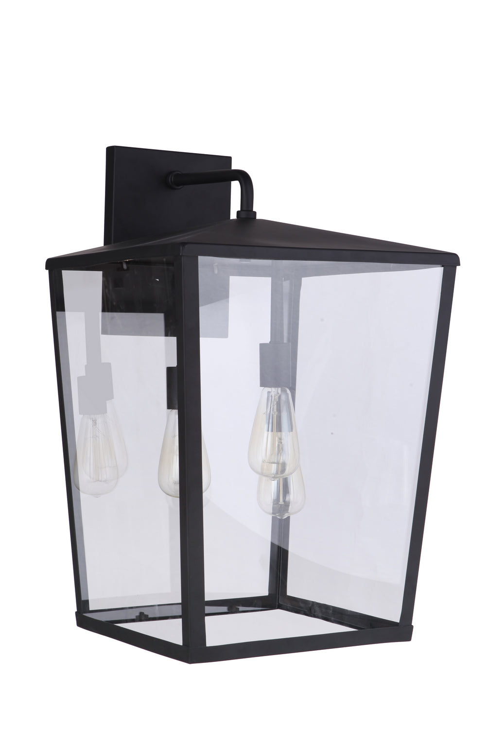 Craftmade Three Light Outdoor Wall Mount from the Olsen collection in Midnight finish