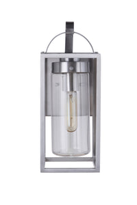 Craftmade One Light Outdoor Wall Mount from the Neo collection in Satin Aluminum finish