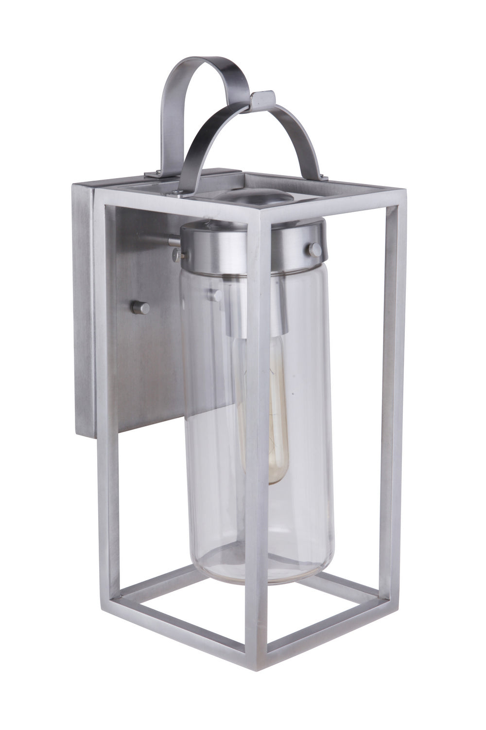 Craftmade One Light Outdoor Wall Mount from the Neo collection in Satin Aluminum finish