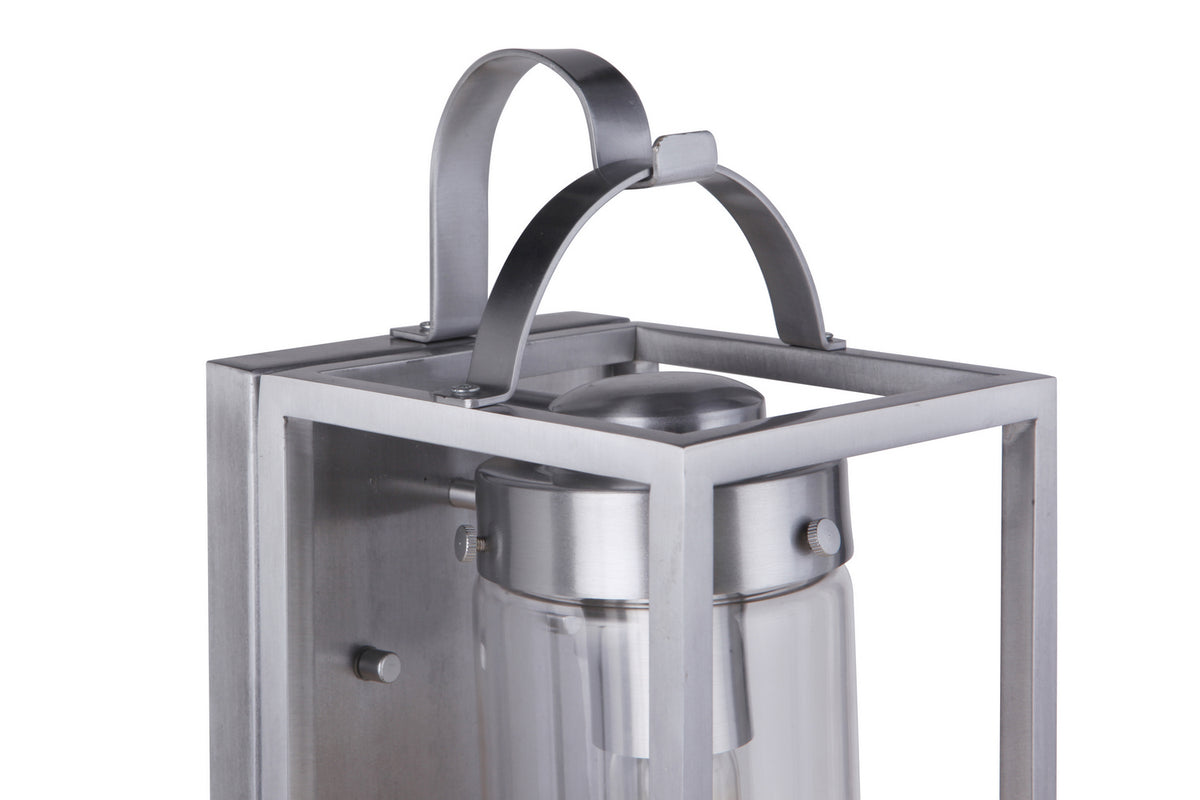Craftmade One Light Outdoor Wall Mount from the Neo collection in Satin Aluminum finish