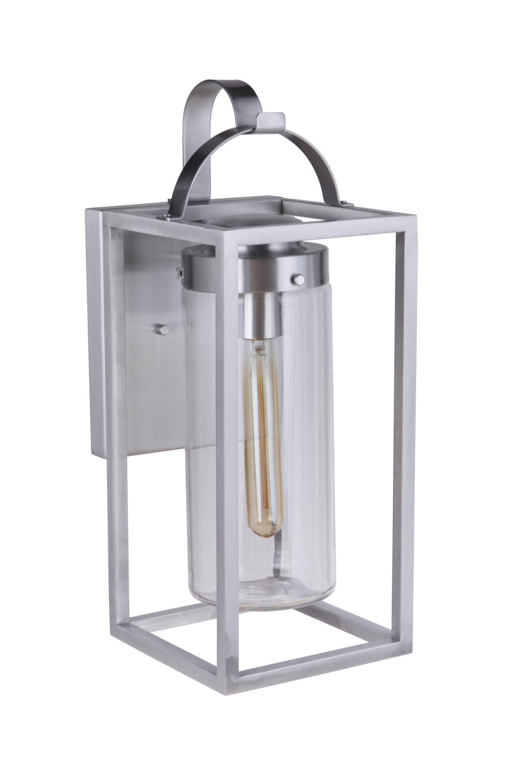 Craftmade One Light Outdoor Wall Mount from the Neo collection in Satin Aluminum finish