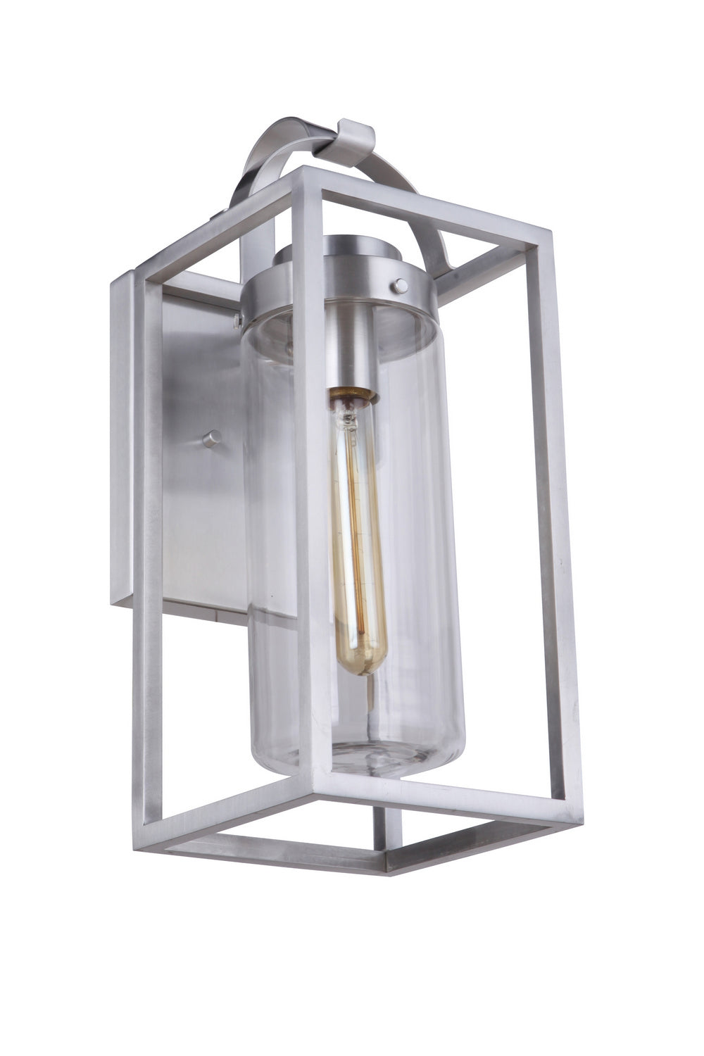 Craftmade One Light Outdoor Wall Mount from the Neo collection in Satin Aluminum finish