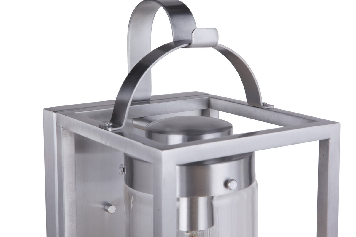 Craftmade One Light Outdoor Wall Mount from the Neo collection in Satin Aluminum finish