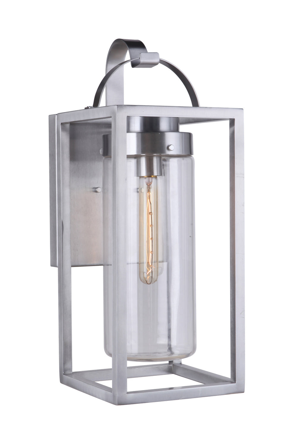 Craftmade One Light Outdoor Wall Mount from the Neo collection in Satin Aluminum finish