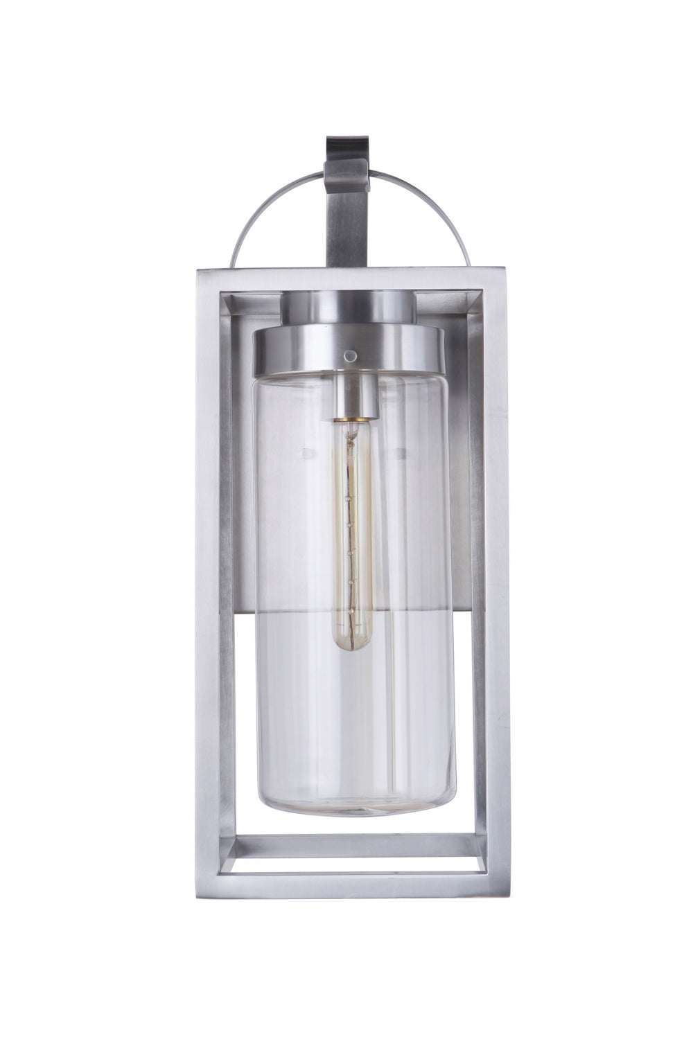 Craftmade One Light Outdoor Wall Mount from the Neo collection in Satin Aluminum finish