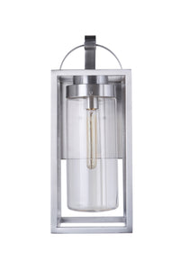 Craftmade One Light Outdoor Wall Mount from the Neo collection in Satin Aluminum finish