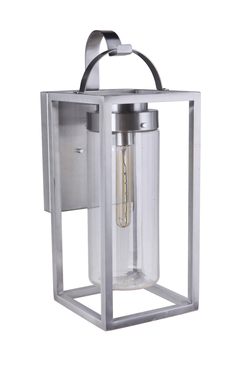 Craftmade One Light Outdoor Wall Mount from the Neo collection in Satin Aluminum finish