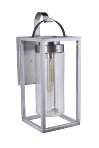 Craftmade One Light Outdoor Wall Mount from the Neo collection in Satin Aluminum finish