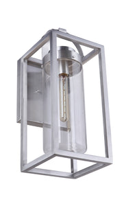 Craftmade One Light Outdoor Wall Mount from the Neo collection in Satin Aluminum finish