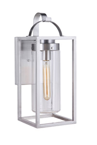 Craftmade One Light Outdoor Wall Mount from the Neo collection in Satin Aluminum finish