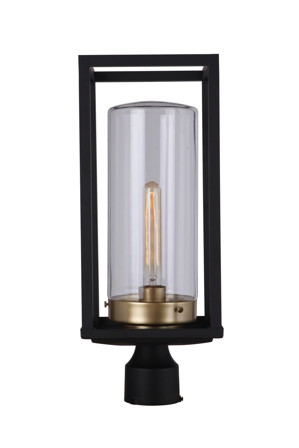 Craftmade - ZA4825-MNSB - One Light Outdoor Post Mount - Neo - Midnight / Satin Brass