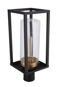 Craftmade - ZA4825-MNSB - One Light Outdoor Post Mount - Neo - Midnight / Satin Brass