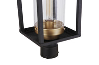 Craftmade - ZA4825-MNSB - One Light Outdoor Post Mount - Neo - Midnight / Satin Brass