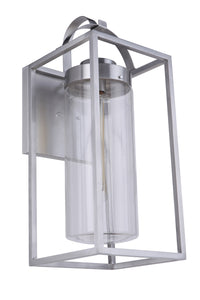 Craftmade One Light Outdoor Wall Mount from the Neo collection in Satin Aluminum finish