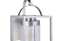 Craftmade One Light Outdoor Wall Mount from the Neo collection in Satin Aluminum finish