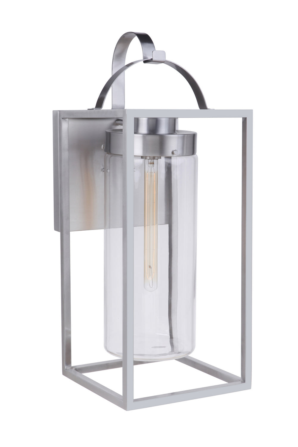 Craftmade One Light Outdoor Wall Mount from the Neo collection in Satin Aluminum finish
