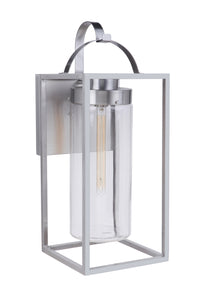 Craftmade One Light Outdoor Wall Mount from the Neo collection in Satin Aluminum finish
