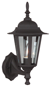Craftmade - Z150-TB - One Light Wall Mount - Straight Glass Cast - Textured Black