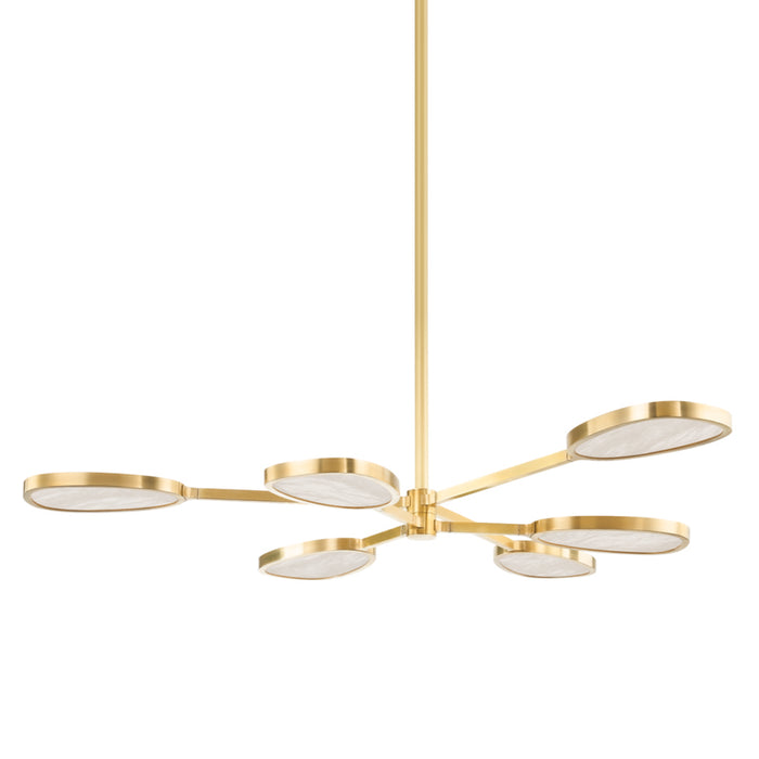 Corbett Lighting LED Chandelier from the Patras collection in Vintage Brass finish
