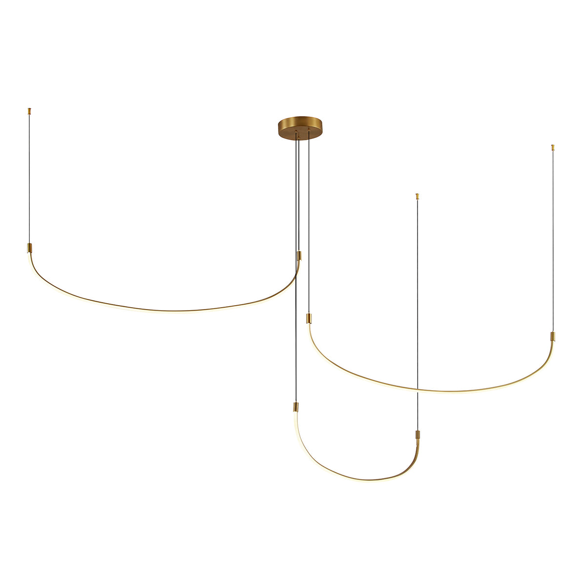 Kuzco Lighting LED Pendant from the Talis collection in Black|Brushed Gold|Brushed Nickel finish