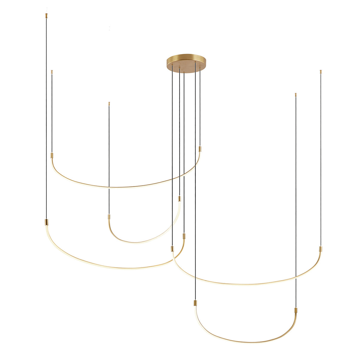 Kuzco Lighting LED Pendant from the Talis collection in Black|Brushed Gold|Brushed Nickel finish