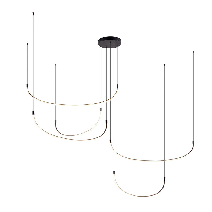 Kuzco Lighting LED Pendant from the Talis collection in Black|Brushed Gold|Brushed Nickel finish