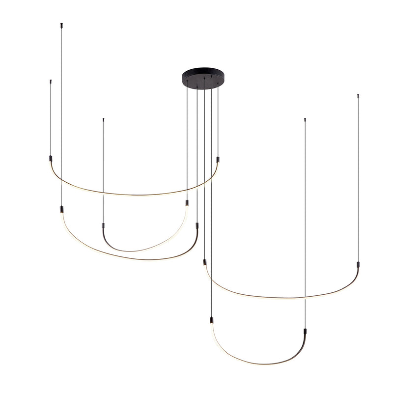 Kuzco Lighting LED Pendant from the Talis collection in Black|Brushed Gold|Brushed Nickel finish