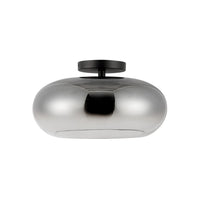Kuzco Lighting - SF62014-BK/SM - LED Semi-Flush Mount - Trinity - Black/Smoked