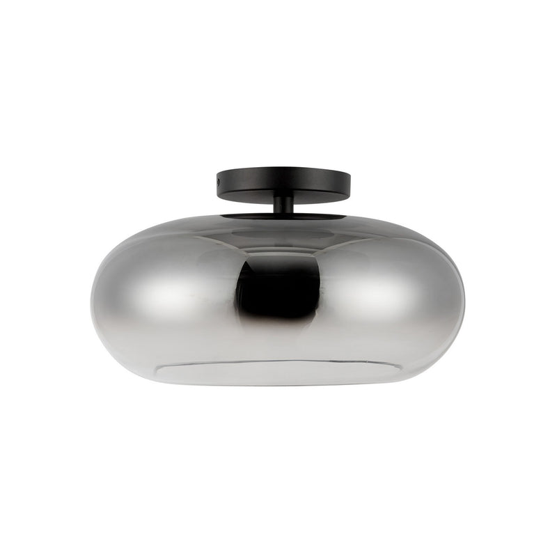 Kuzco Lighting - SF62014-BK/SM - LED Semi-Flush Mount - Trinity - Black/Smoked