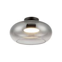 Kuzco Lighting - SF62014-BK/SM - LED Semi-Flush Mount - Trinity - Black/Smoked