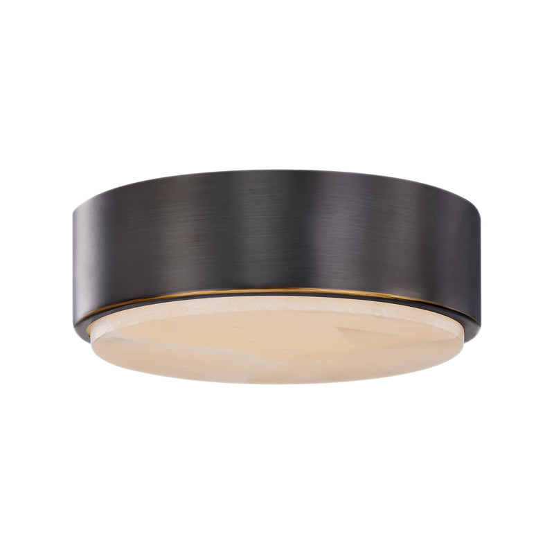 Alora LED Flush Mount from the Blanco collection in Polished Nickel/Alabaster|Urban Bronze/Alabaster|Vintage Brass/Alabaster finish