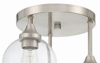 Craftmade - 56253-BNK - Three Light Semi Flush Mount - Glenda - Brushed Polished Nickel