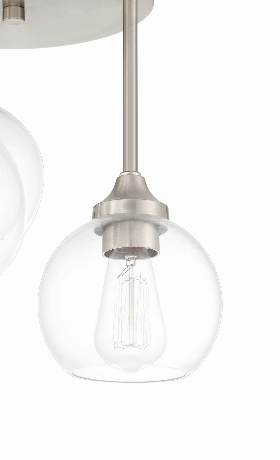Craftmade - 56253-BNK - Three Light Semi Flush Mount - Glenda - Brushed Polished Nickel