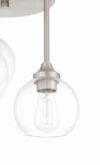 Craftmade - 56253-BNK - Three Light Semi Flush Mount - Glenda - Brushed Polished Nickel