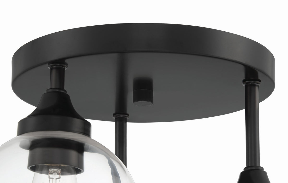 Craftmade - 56253-FB - Three Light Semi Flush Mount - Glenda - Flat Black