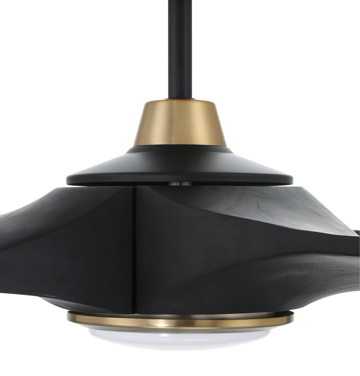 Craftmade - EVY60FBSB3-NWF - 60" Ceiling Fan - Envy 60" Ceiling fan, no Wifi - Flat Black/Satin Brass