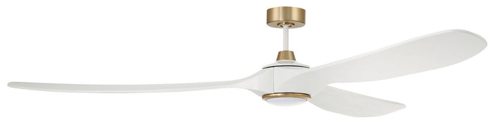 Craftmade 84"Ceiling Fan from the Envy 84 collection in White/Satin Brass finish