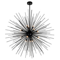 CWI Lighting 14 Light Chandelier from the Savannah collection in Black finish