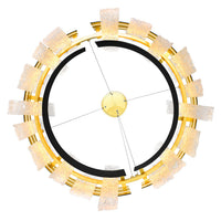 CWI Lighting - 1246P24-101-A - LED Chandelier - Guadiana - Black & Satin Gold