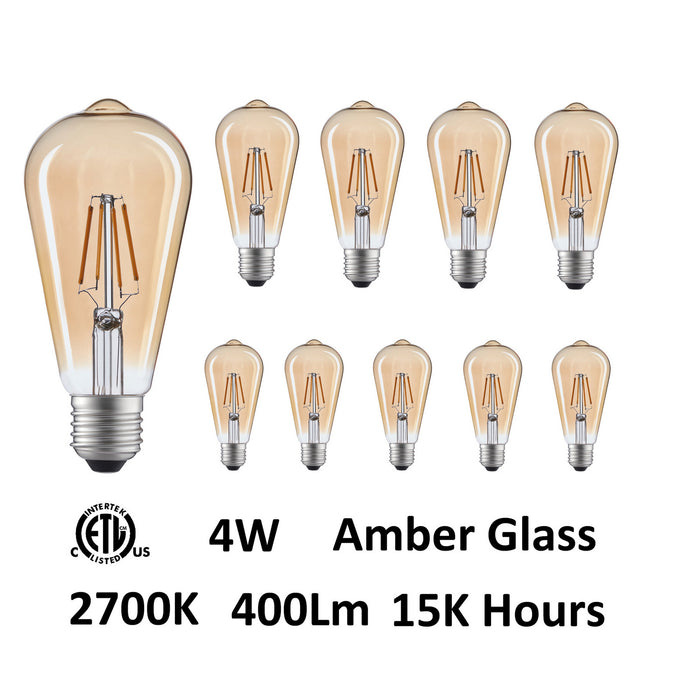 CWI Lighting Light Bulb from the Bulbs collection in Amber finish