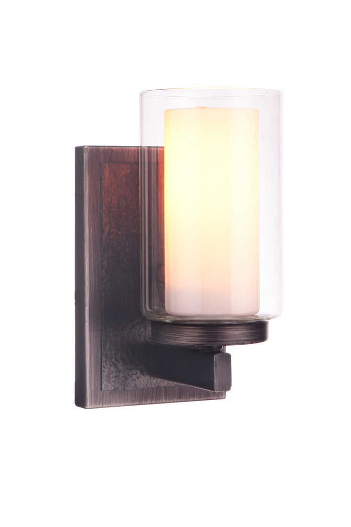 Craftmade One Light Wall Sconce from the Texture collection in Natural Iron/Vintage Iron finish
