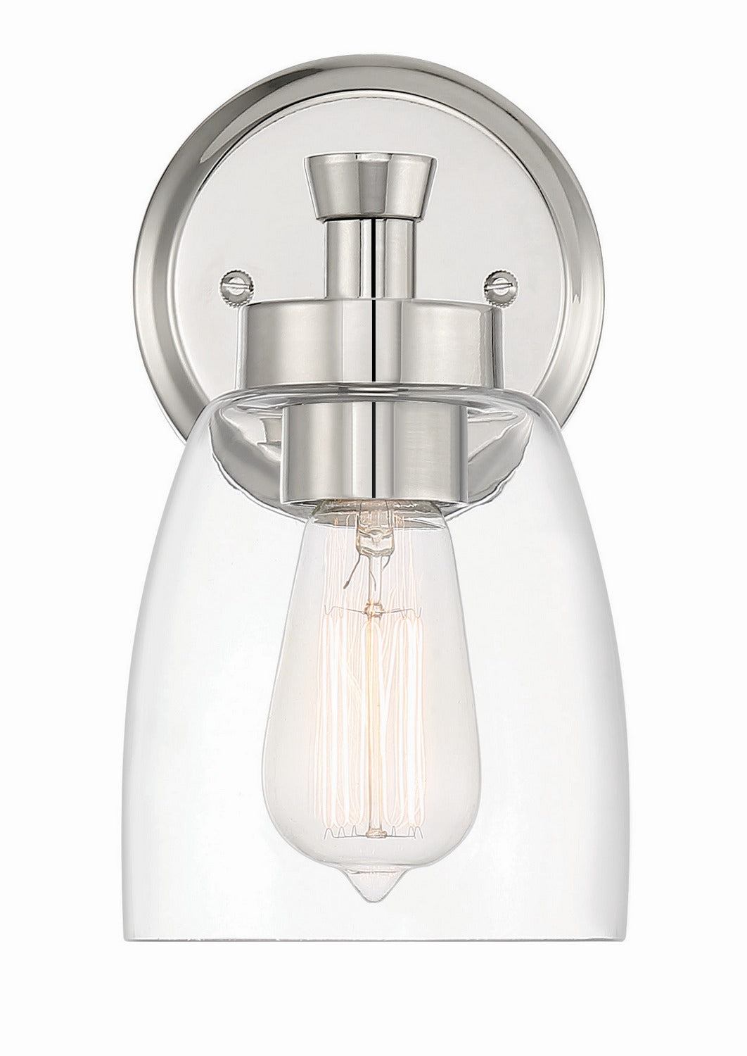 Craftmade - 12705PLN1 - One Light Wall Sconce - Henning - Polished Nickel