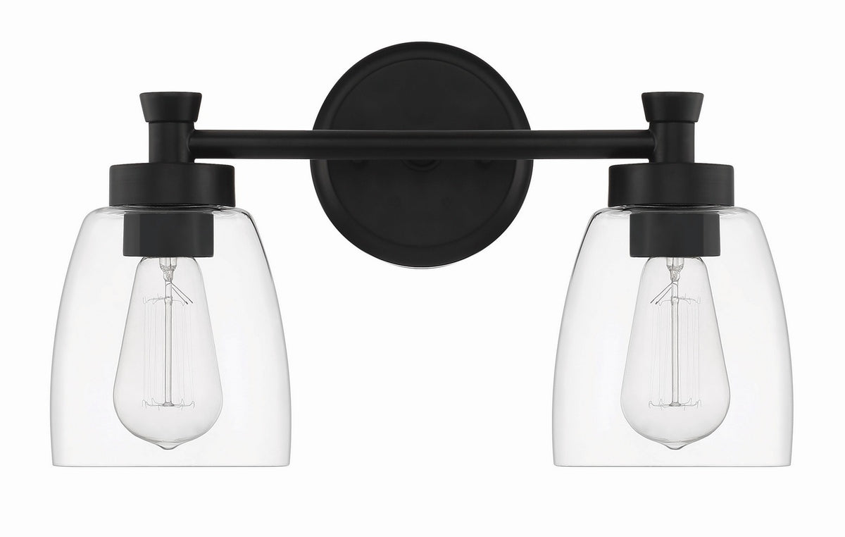 Craftmade - 12716FB2 - Two Light Vanity - Henning - Flat Black