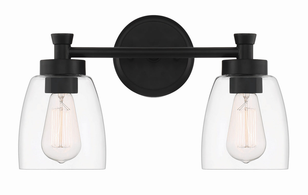 Craftmade - 12716FB2 - Two Light Vanity - Henning - Flat Black