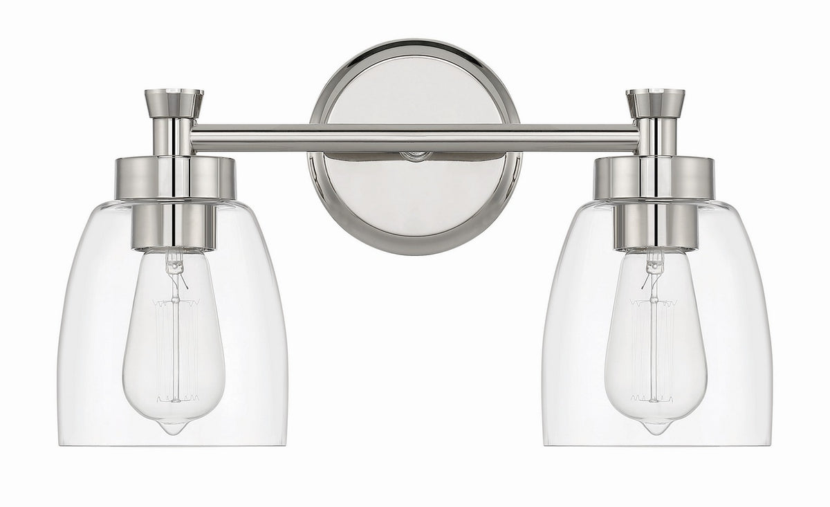 Craftmade - 12716PLN2 - Two Light Vanity - Henning - Polished Nickel